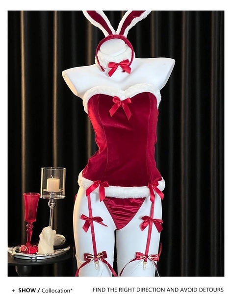 [KÈM CHOKER + CÀI] Christmas Eve Set S1943 chất nhung dày dặn Bralettehousevn