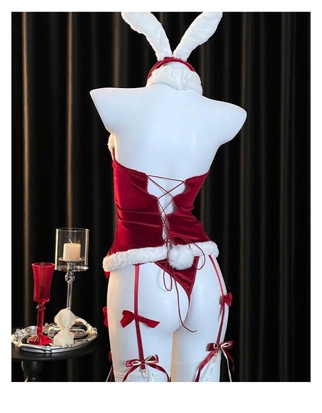 [KÈM CHOKER + CÀI] Christmas Eve Set S1943 chất nhung dày dặn Bralettehousevn