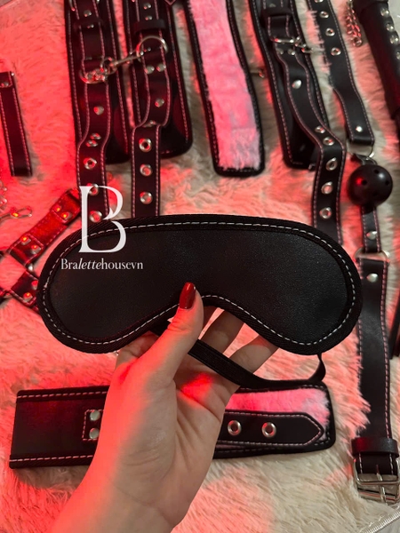 [18++] Bộ phụ kiện tình yêu Hardy Set PK2330 cao cấp da PU phối lông mềm 8 món phiên bản giới hạn Bralettehousevn