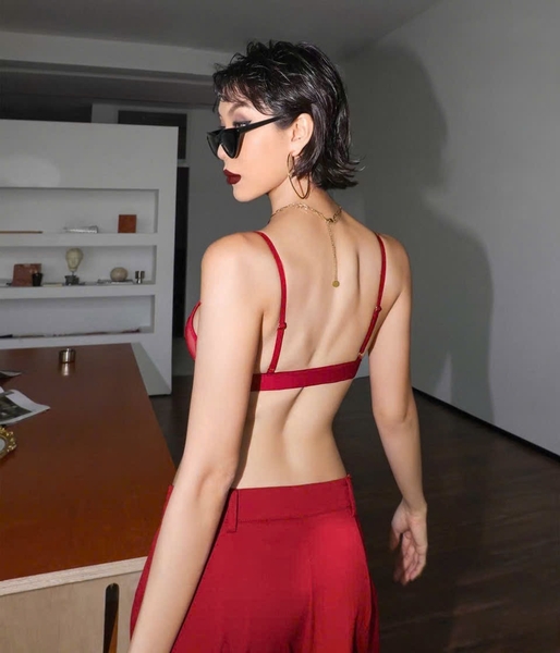 Bộ đồ lót có mút  mỏng Gege Set S2650 trái tim nổi bật gợi cảm Bralettehousevn