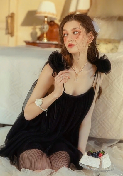 Đầm váy cao cấp Seau Dress dáng xoè tiểu thư nước Pháp du lịch Bralettehousevn