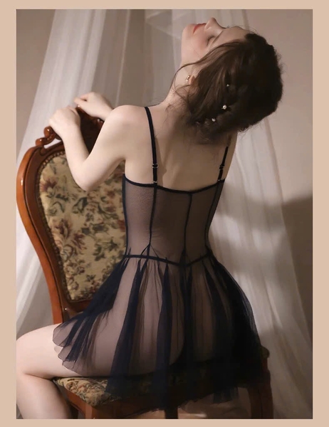 Đầm váy ngủ dáng xoè có gọng Hindy Dress S2669 xuyên thấu nữ tính tôn dáng Bralettehousevn