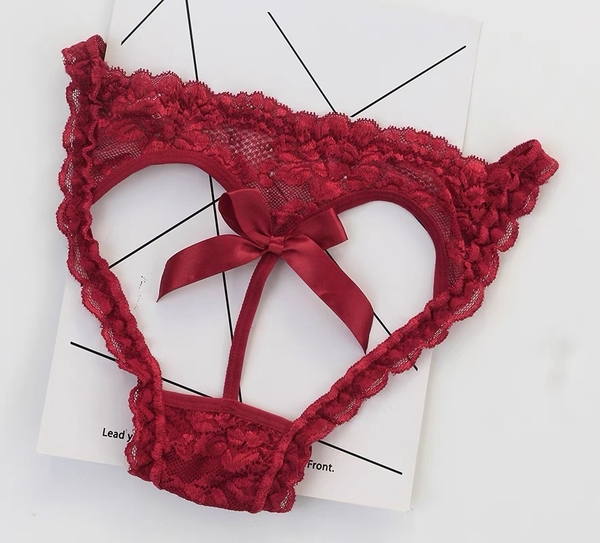 [ẢNH THẬT] Quần lót nữ độc đáo Sandy Panties Q1148 ren mềm khoét trái tim Bralettehousevn