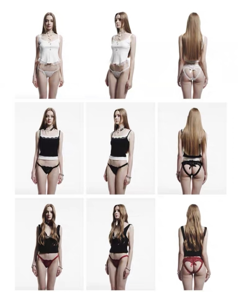 [ẢNH THẬT] Quần lót nữ độc đáo Sandy Panties Q1148 ren mềm khoét trái tim Bralettehousevn