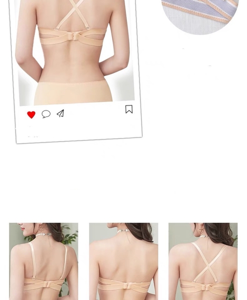 ÁO NGỰC NỮ QUÂY NGANG X LACE PUSH UP BRA S975 SIÊU NÂNG KHÔNG TUỘT BÁM THÁO DÂY ĐƯỢC Bralettehousevn