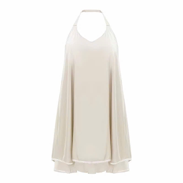 Đầm váy ngủ nữ satin cao cấp Katy Dress S2614 form suông cổ tim thoải mái có chun nữ tính đơn giản cao cấp Bralettehousevn