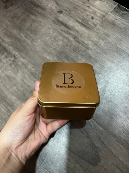 [HỘP 5 CẶP] Dán Silicon Hộp Thiếc PK2243 hình tròn màu hồng 5cm có miếng bảo vệ đầu ti Bralettehousevn