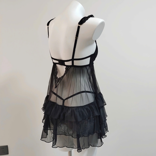Đầm váy ngủ Wiwi Dress dáng xoè tầng tiểu thư kèm quần cao cấp gợi cảm Bralettehousevn