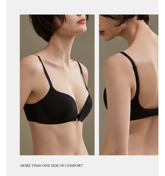 ÁO LÓT NỮ KHÔNG GỌNG CÓ MÚT GÀI KHÓA TRƯỚC NÂNG NGỰC VỪA THOẢI MÁI BRA COMFY BASIC S1544 Bralettehousevn