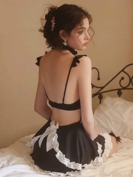 Bộ váy cosplay hầu gái Muro Maid S2556 đáng yêu gợi cảm váy tầng quyến rũ kín đáo Bralettehousevn