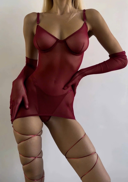 [🔥Tặng găng tay] Váy ngủ 𝐒𝟐𝟎𝟗𝟏 𝐆𝐞𝐫𝐝𝐚 𝐒𝐞𝐭 kèm dây tất cá tính cho nữ Bralettehousevn