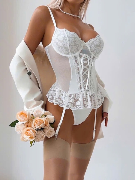 Bộ đồ Cycle Set ren hoa gợi cảm kèm quần quyến rũ nữ tính Bralettehousevn