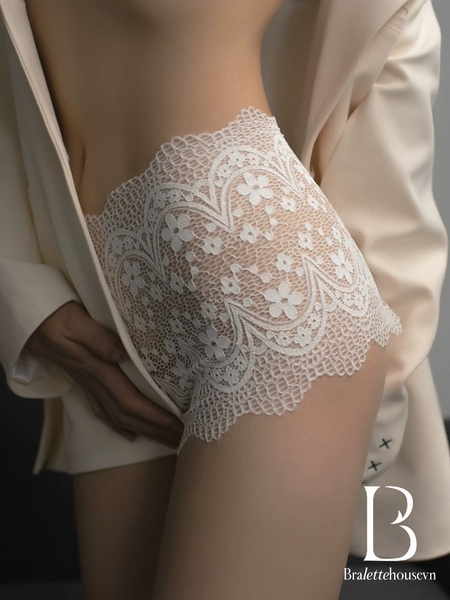 Quần lót ren nữ dạng đùi Axit Boyshort Q1464 xuyên thấu gợi cảm thoải mái mỏng nhẹ Bralettehousevn