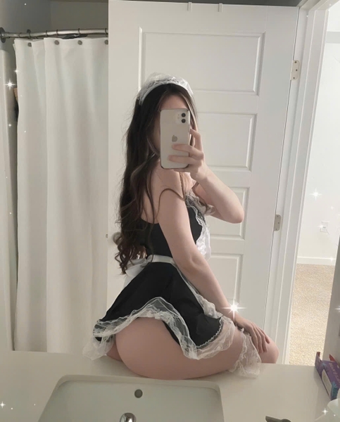 [TẶNG PHỤ KIỆN] Váy ngủ Basic maid dress S213 xoè phối ren phong cách hầu gái Bralettehousevn