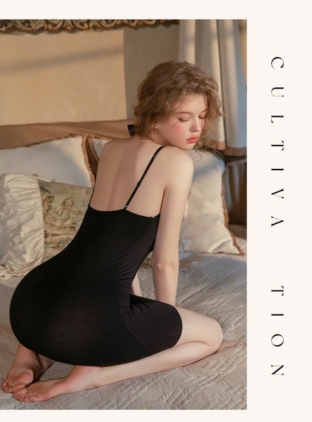 Đầm váy ngủ cotton Analy Dress thoải mái basic nữ tính tôn dáng Bralettehousevn
