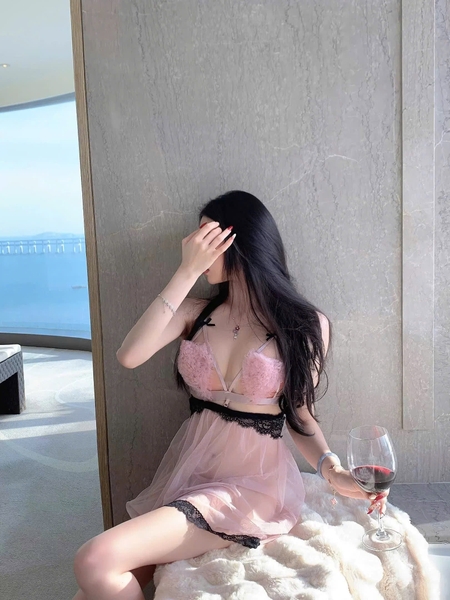 [💓Kèm quần] Đầm ngủ trái tim Bomb Pink Dress S2312 voan xuyên thấu gợi cảm tiểu thư nữ tính Bralettehousevn