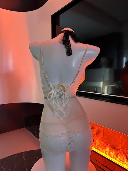 (Kèm choker) Marilyn Dress S2351 váy đầm ngủ nữ phối ren xuyên thấu Bralettehousevn