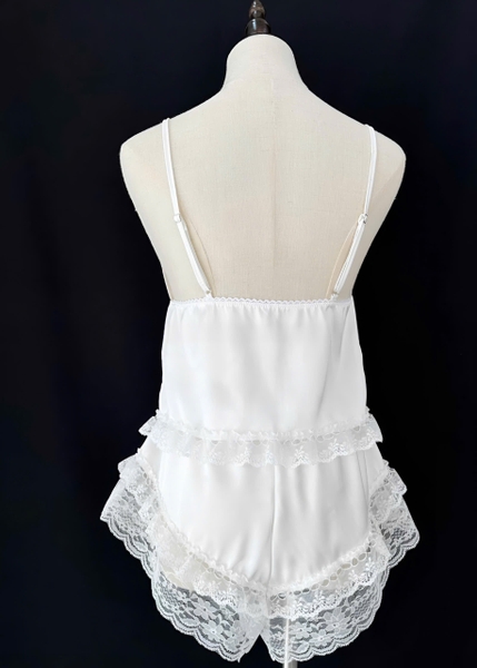 (Che tên - Hoả tốc) Bộ đồ ngủ 2 dây gợi cảm Nina Set S2278 chất liệu satin cao cấp kèm quần short cột dây quyến rũ cho nữ Bralettehousevn