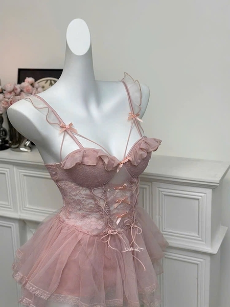 Đầm ngủ nữ dáng xoè có mút cánh tiên Beso Dress S2562 tiểu thư gợi cảm nữ tính tôn dáng Bralettehousevn