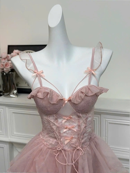 Đầm ngủ nữ dáng xoè có mút cánh tiên Beso Dress S2562 tiểu thư gợi cảm nữ tính tôn dáng Bralettehousevn