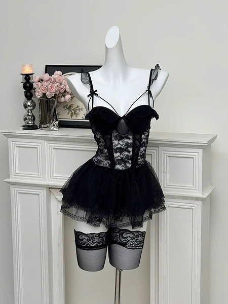 Đầm ngủ nữ dáng xoè có mút cánh tiên Beso Dress S2562 tiểu thư gợi cảm nữ tính tôn dáng Bralettehousevn