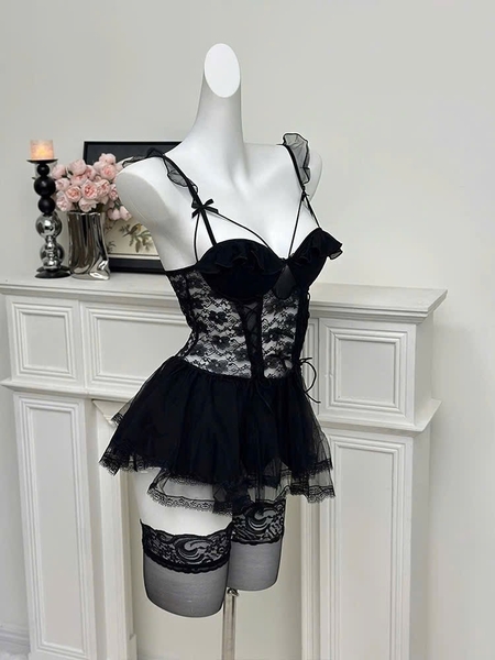 Đầm ngủ nữ dáng xoè có mút cánh tiên Beso Dress S2562 tiểu thư gợi cảm nữ tính tôn dáng Bralettehousevn