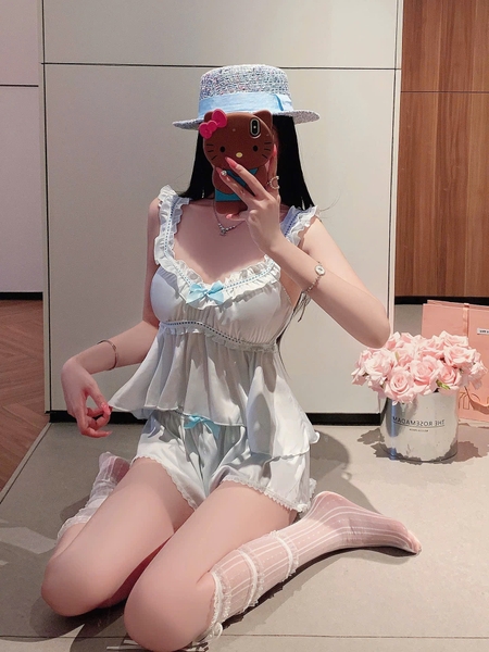 Bộ đồ ngủ Dainty Set kèm quần có mút sẵn nữ tính tiểu thư Bralettehousevn