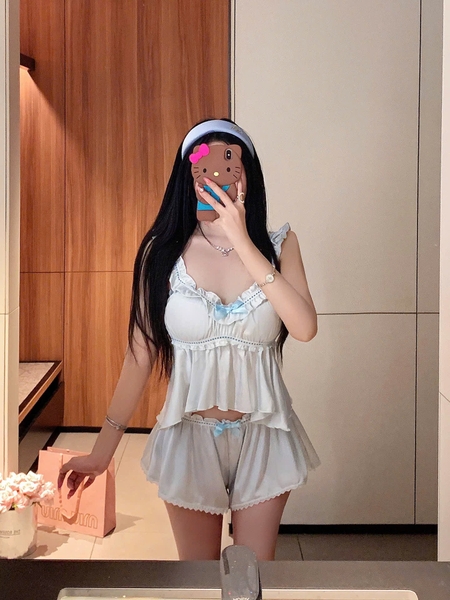 Bộ đồ ngủ Dainty Set kèm quần có mút sẵn nữ tính tiểu thư Bralettehousevn