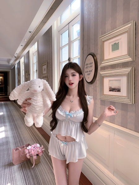 Bộ đồ ngủ Dainty Set kèm quần có mút sẵn nữ tính tiểu thư Bralettehousevn