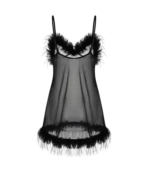 [PARTY🎄] Váy ngủ và choàng có đính lông Fringle Dress S2274 Choàng Flowy S2273 cao cấp mới nhất voan xuyên thấu Bralettehousevn