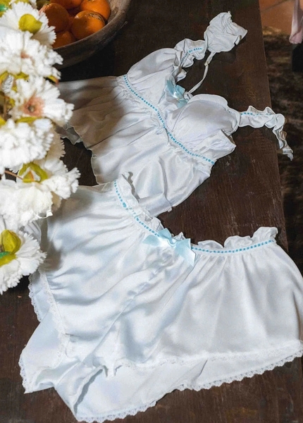 Bộ đồ ngủ Dainty Set kèm quần có mút sẵn nữ tính tiểu thư Bralettehousevn