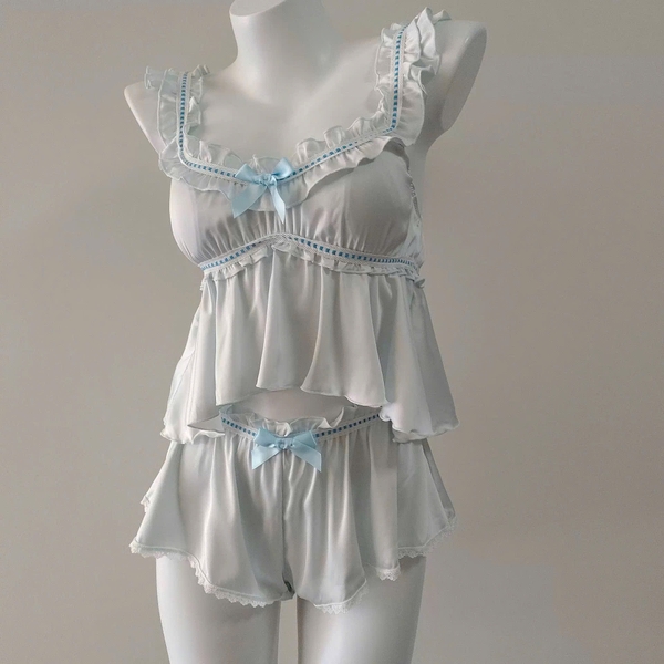 Bộ đồ ngủ Dainty Set kèm quần có mút sẵn nữ tính tiểu thư Bralettehousevn