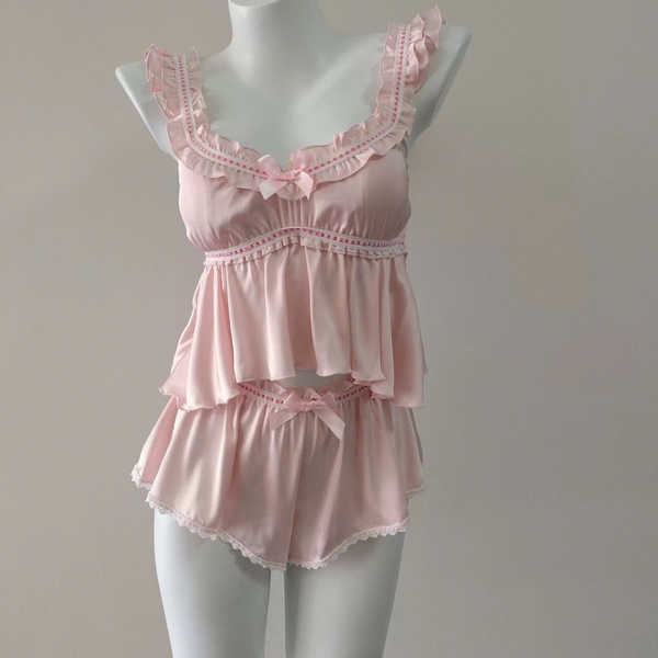 Bộ đồ ngủ Dainty Set kèm quần có mút sẵn nữ tính tiểu thư Bralettehousevn