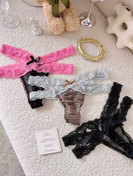 Quần lọt khe ren Yemi Panties Q2282 phối màu bản ren mềm mại gợi cảm trẻ trung Bralettehousevn