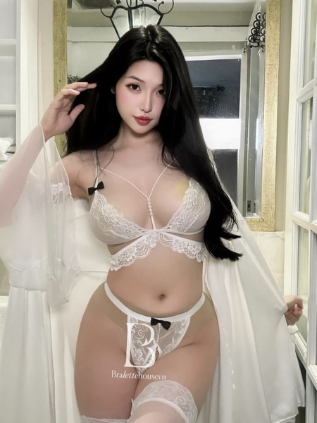 (Che tên - Hoả tốc) Choàng ngủ tiểu thư S2170 Shiro chất liệu satin cao cấp cho nữ Bralettehousevn