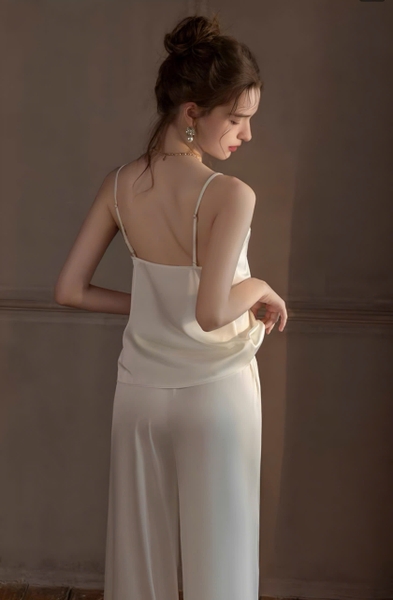 Bộ đồ ngủ 2 dây gợi quần dài Xena Set S2281 sang chảnh chất liệu satin cao cấp quyến rũ cho nữ Bralettehousevn