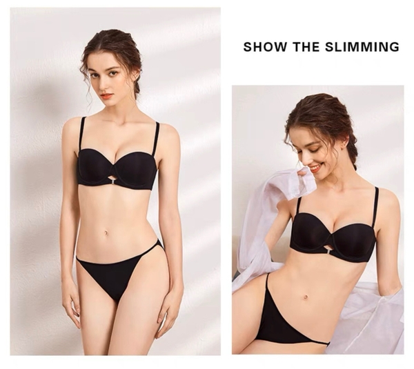 S1739 Dasa Set đồ lót nữ chất su kèm gọng và mút có thể tháo dây Bralettehousevn