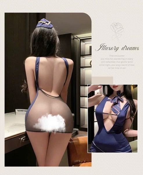 [KÈM NÓN VÀ CÀ VẠT] Set cosplay cảnh sát Safety Set S2496 gợi cảm Bralettehousevn