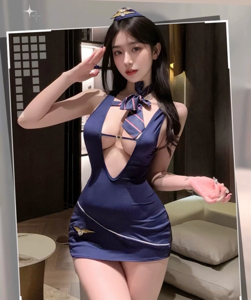 [KÈM NÓN VÀ CÀ VẠT] Set cosplay cảnh sát Safety Set S2496 gợi cảm Bralettehousevn