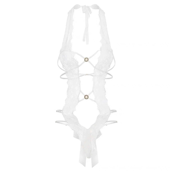 Bộ đồ liền thân nữ ren Meta Bodysuit S2498 siêu mỏng 1 mảnh phối khoen tim gợi cảm quyến rũ táo bạo Bralettehoúevn