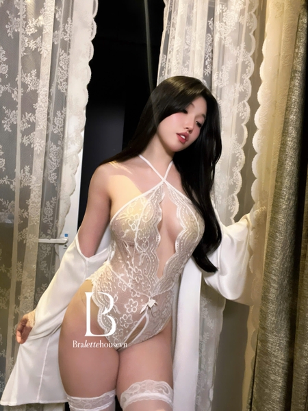 Bộ đồ liền thân nữ ren Zena Bodysuit S2142 phối ngọc ở lưng gợi cảm khoét đáy Bralettehousevn