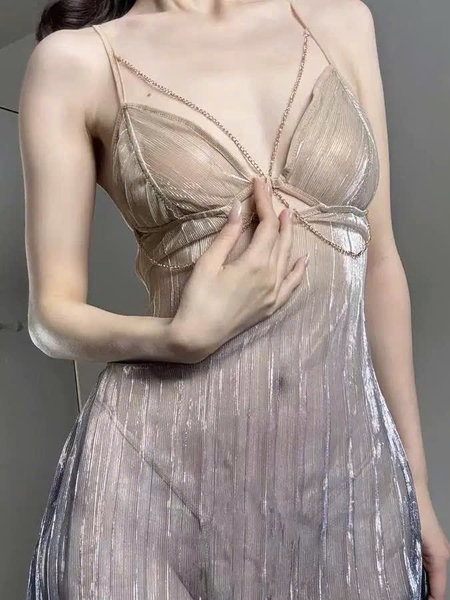 Đầm váy ngủ nữ Dancing Dress S2500 lấp lánh kèm charm tôn da gợi cảm Bralettehousevn