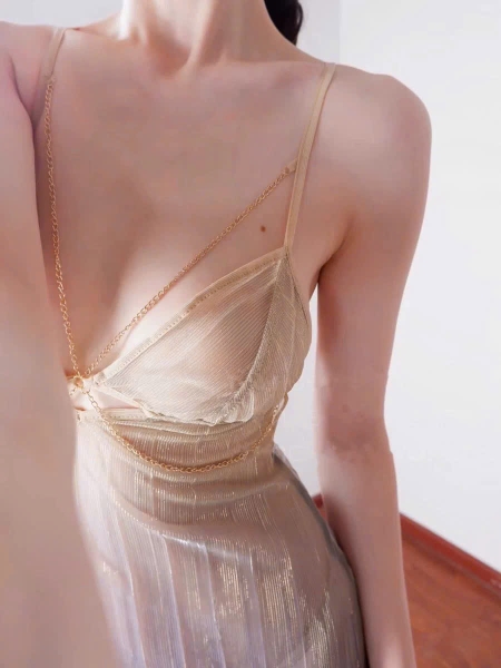 Đầm váy ngủ nữ Dancing Dress S2500 lấp lánh kèm charm tôn da gợi cảm Bralettehousevn