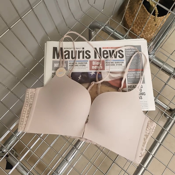 S1640 Áo lót nữ chất su không gọng có mút Bra su đan dây Bralettehousevn