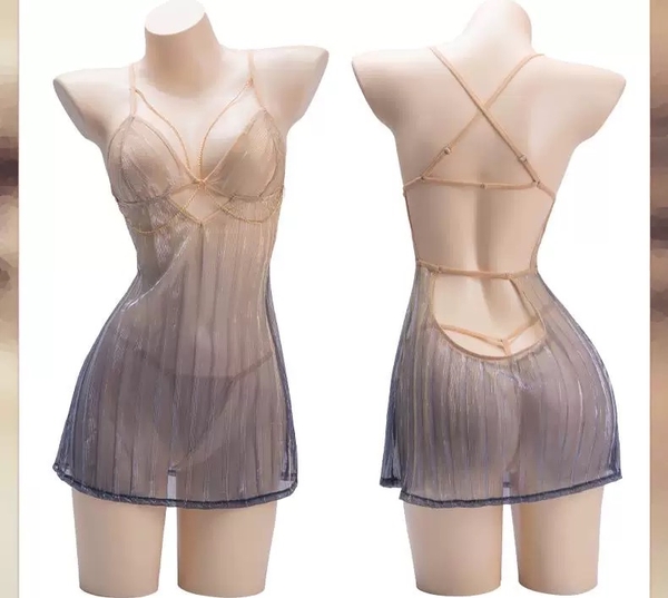 Đầm váy ngủ nữ Dancing Dress S2500 lấp lánh kèm charm tôn da gợi cảm Bralettehousevn