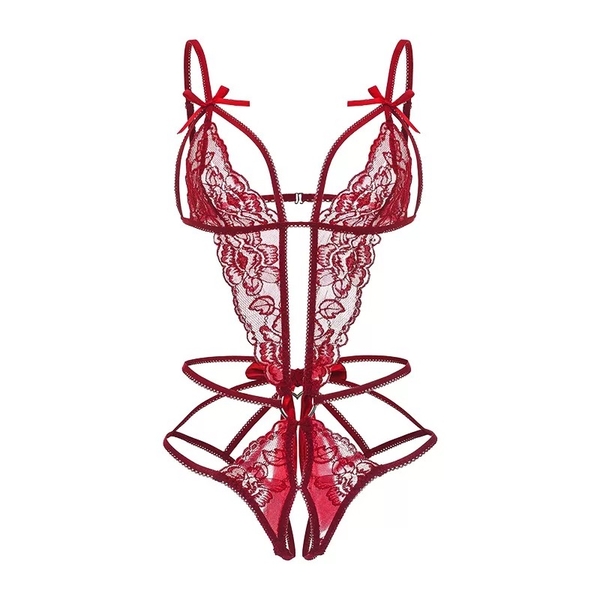 Bộ đồ liền thân ren mỏng Chewy Bodysuit S2502 phối nơ gợi cảm quyến rũ Bralettehousevn