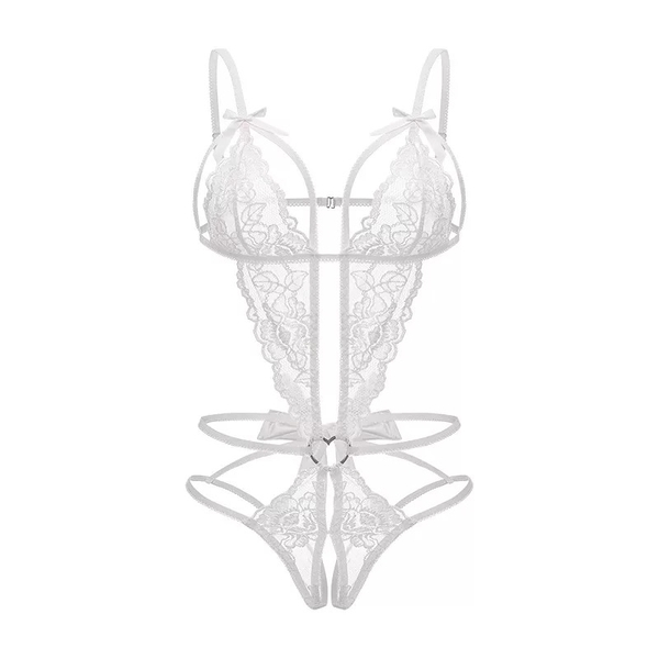 Bộ đồ liền thân ren mỏng Chewy Bodysuit S2502 phối nơ gợi cảm quyến rũ Bralettehousevn