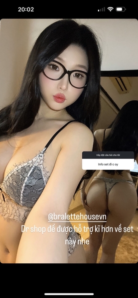 (CHE TÊN) 𝐒𝟏𝟗𝟏𝟕 𝐉𝐀𝐒𝐏𝐄𝐑 𝐒𝐄𝐓 Set nội y ren cho nữ có mút sẵn Bralettehousevn