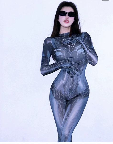 [CHE TÊN - HOẢ TỐC] Bộ đồ liền thân cosplay Sexy 🕷️🕸️ Spider Bodysuit người nhện ôm sát cao cấp có khoá đáy Bralettehousevn