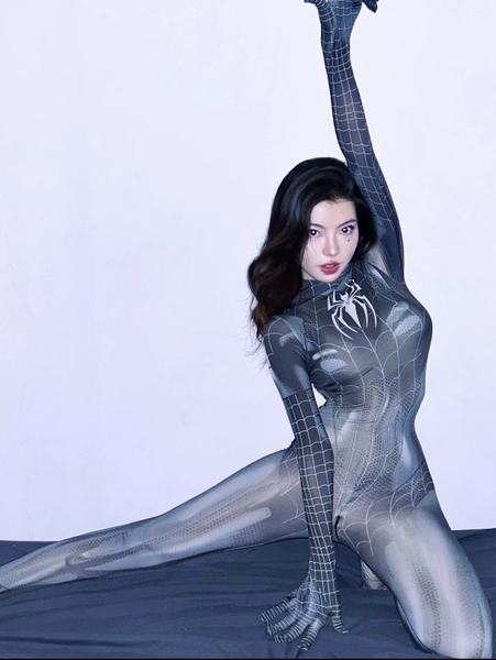 [CHE TÊN - HOẢ TỐC] Bộ đồ liền thân cosplay Sexy 🕷️🕸️ Spider Bodysuit người nhện ôm sát cao cấp có khoá đáy Bralettehousevn